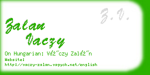 zalan vaczy business card